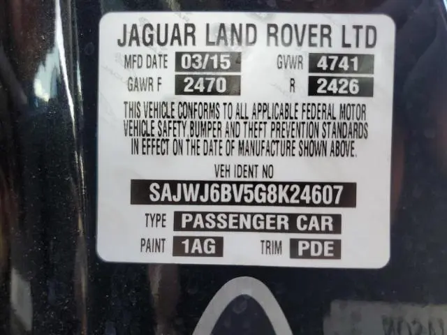 2016 JAGUAR F-TYPE S  