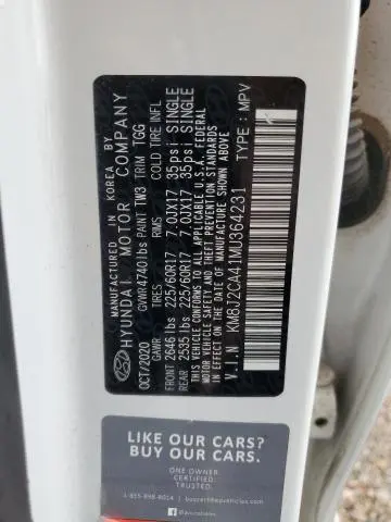 2021 HYUNDAI TUCSON SE  