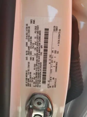 2020 FORD ESCAPE TITANIUM  