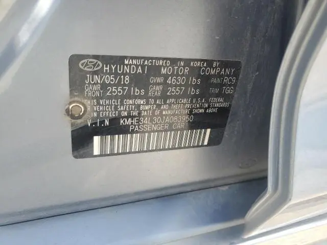 2018 HYUNDAI SONATA HYBRID  