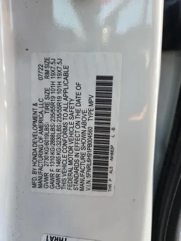 2023 HONDA ODYSSEY ELITE  