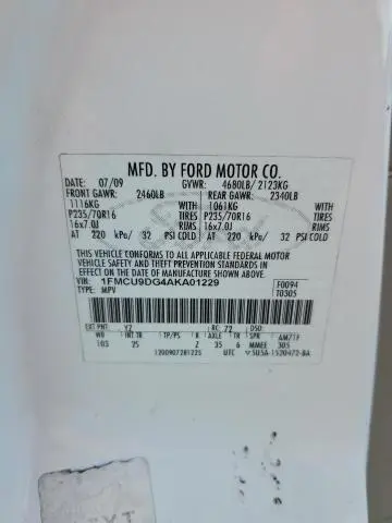 2010 FORD ESCAPE XLT  