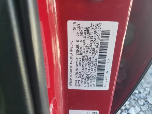 2020 HONDA ACCORD SPORT  