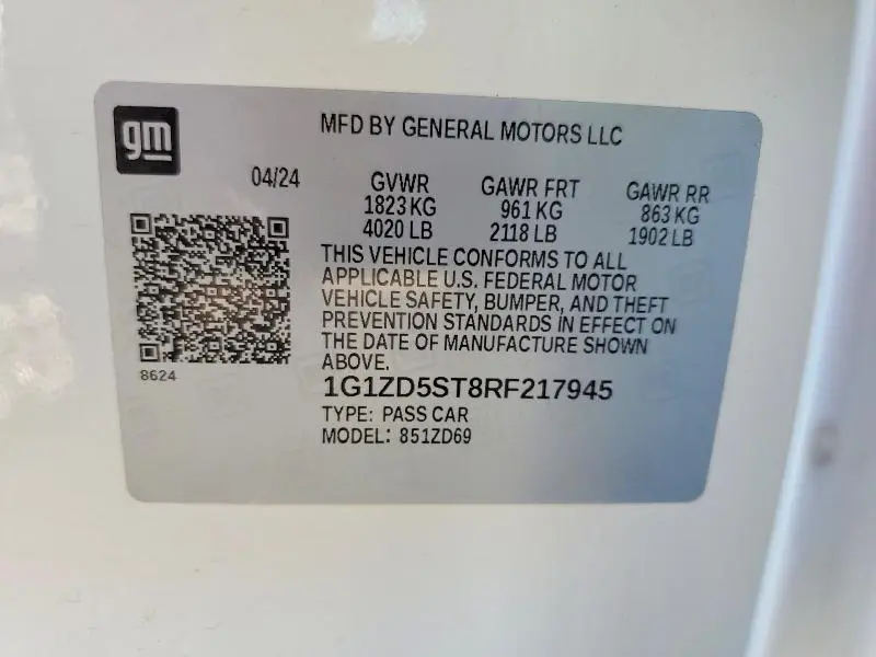 2024 CHEVROLET MALIBU LT  