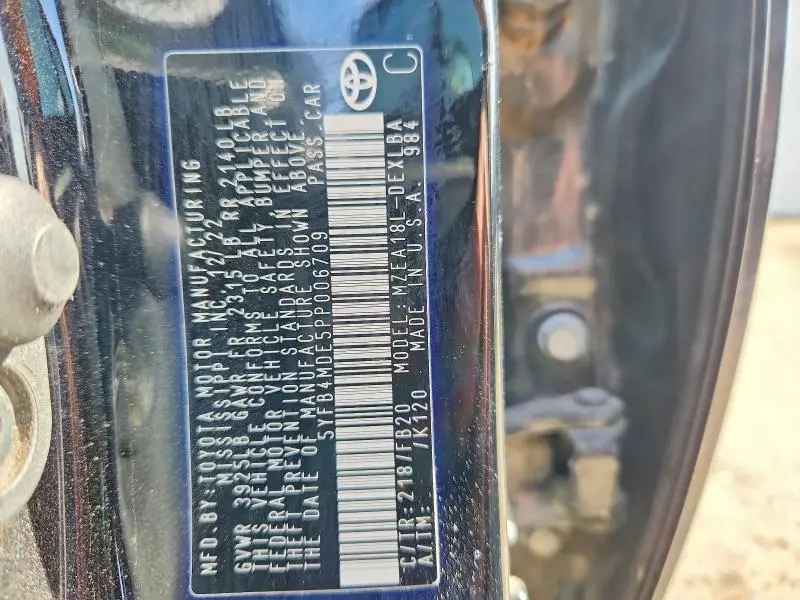 2023 TOYOTA COROLLA LE  