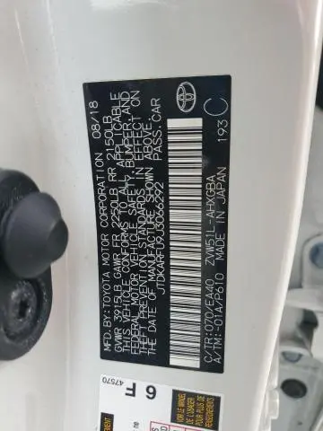 2018 TOYOTA PRIUS FOUR  