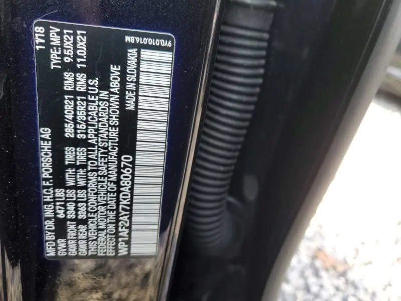 2019 PORSCHE CAYENNE TURBO  