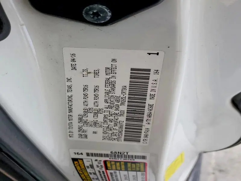 2016 TOYOTA TACOMA ACCESS CAB  