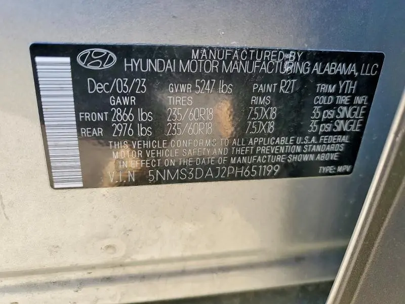 2023 HYUNDAI SANTA FE SEL PREMIUM  