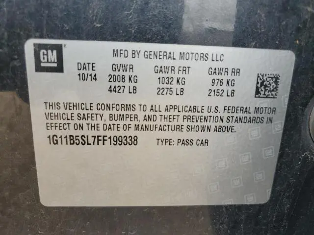 2015 CHEVROLET MALIBU LS  