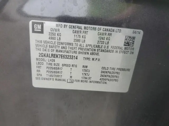 2014 GMC TERRAIN SLE  