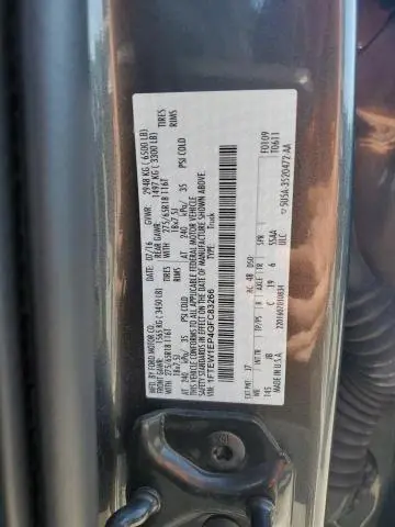 2016 FORD F150 SUPERCREW  