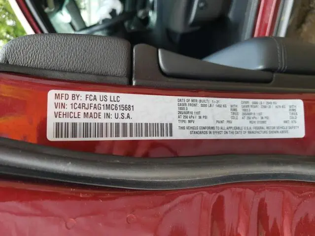 2021 JEEP GRAND CHEROKEE LAREDO  