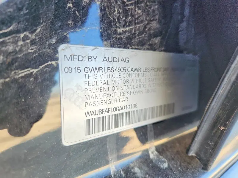 2016 AUDI A4 PREMIUM S-LINE  