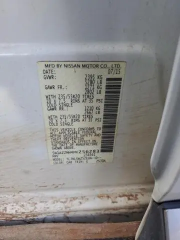 2015 NISSAN MURANO S  