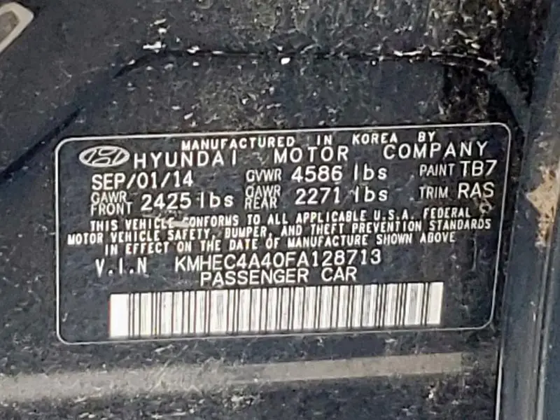 2015 HYUNDAI SONATA HYBRID  