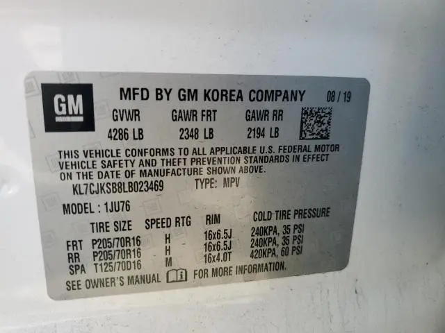 2020 CHEVROLET TRAX LS  