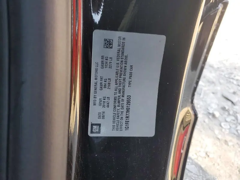 2017 CHEVROLET CAMARO SS  