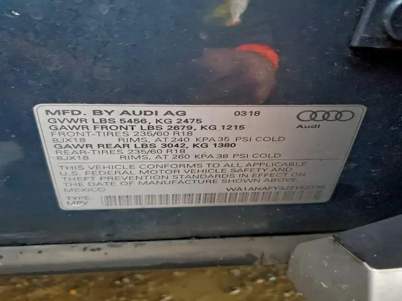 2018 AUDI Q5 PREMIUM  