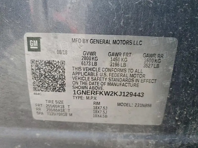 2019 CHEVROLET TRAVERSE LS  