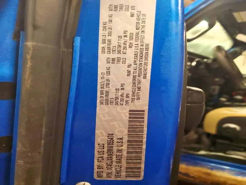 2021 JEEP WRANGLER SPORT  