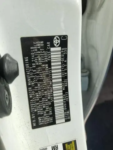 2021 TOYOTA COROLLA LE  