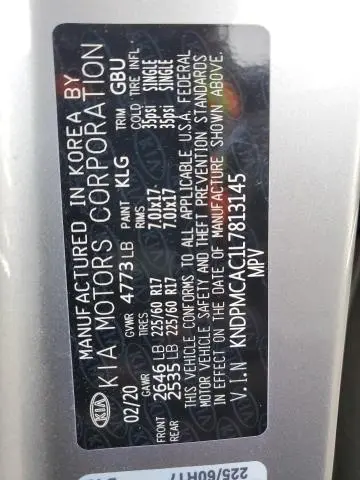 2020 KIA SPORTAGE LX  