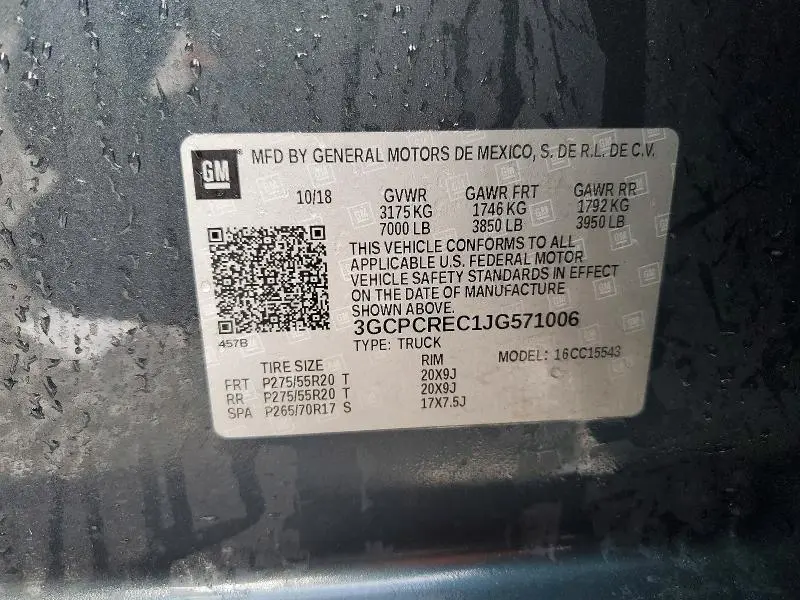 2018 CHEVROLET SILVERADO C1500 LT  