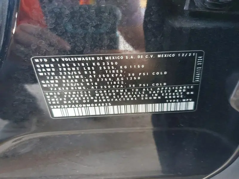 2022 VOLKSWAGEN TIGUAN   