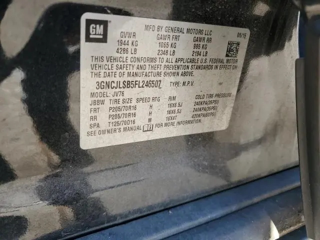 2015 CHEVROLET TRAX 1LT  