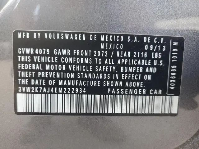 2014 VOLKSWAGEN JETTA BASE