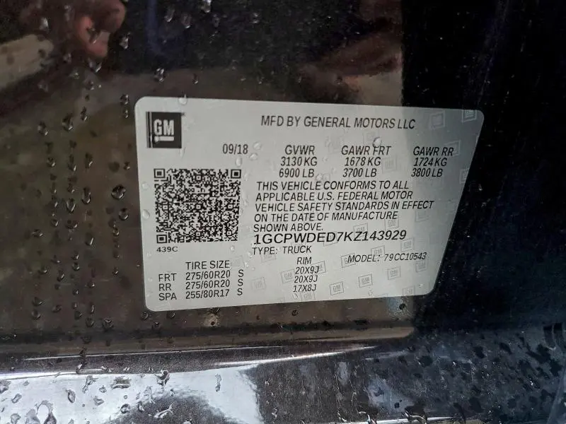 2019 CHEVROLET SILVERADO C1500 RST  