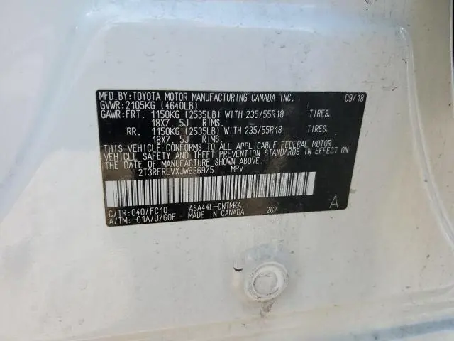 2018 TOYOTA RAV4 ADVENTURE  