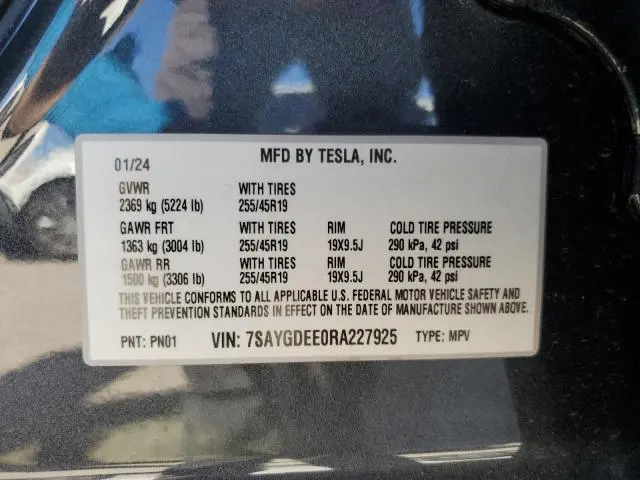 2024 TESLA MODEL Y 