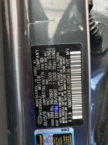 2020 HYUNDAI PALISADE LIMITED  