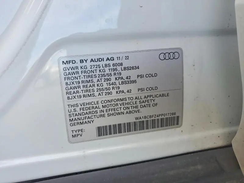 2023 AUDI Q4 E-TRON PREMIUM PLUS  