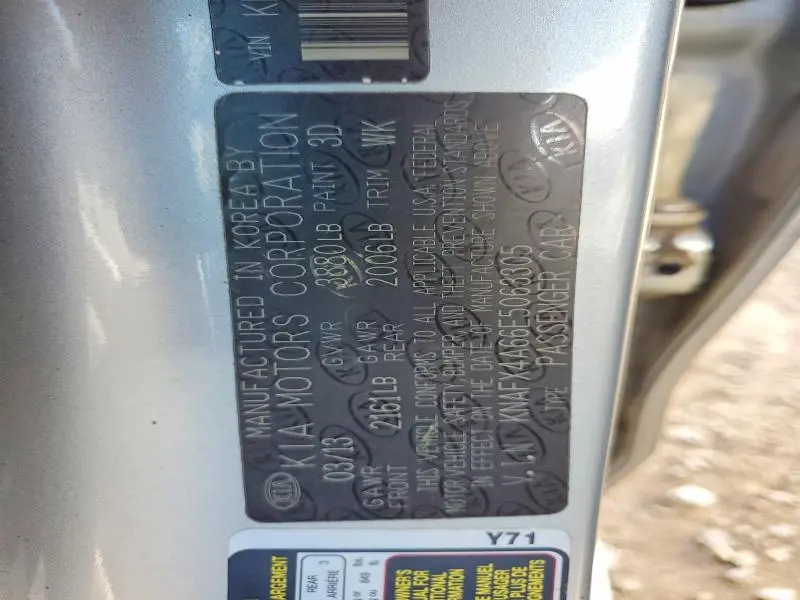 2014 KIA FORTE LX  