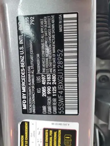 2016 MERCEDES-BENZ C 300  