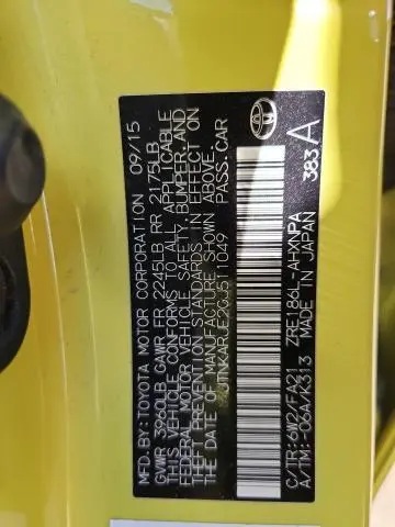 2016 TOYOTA SCION IM   