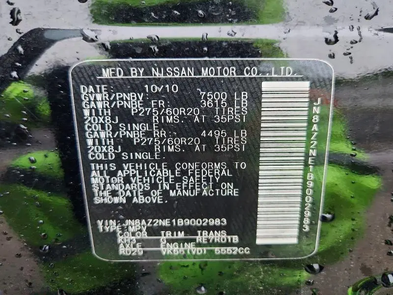 2011 INFINITI QX56 BASE  