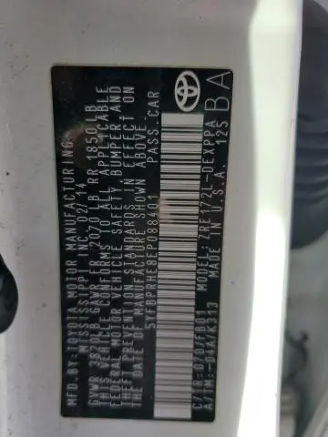 2014 TOYOTA COROLLA ECO  