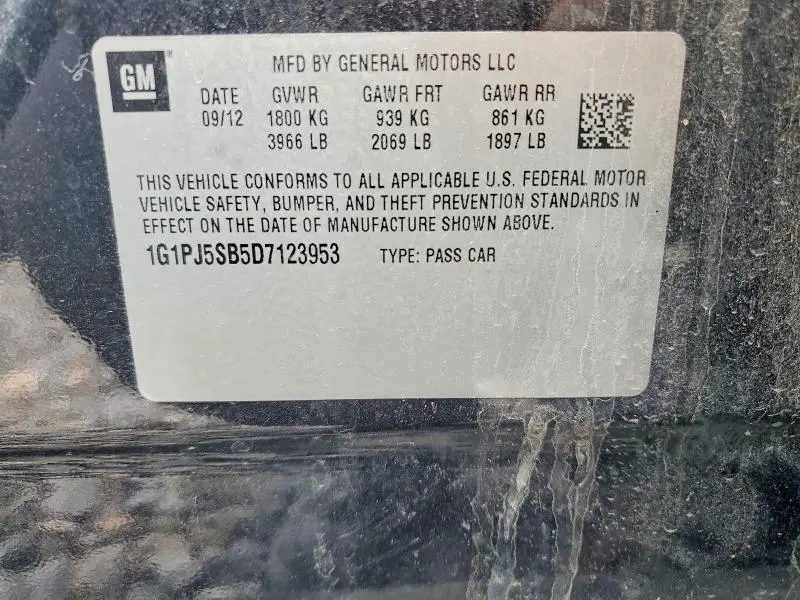 2013 CHEVROLET CRUZE ECO  