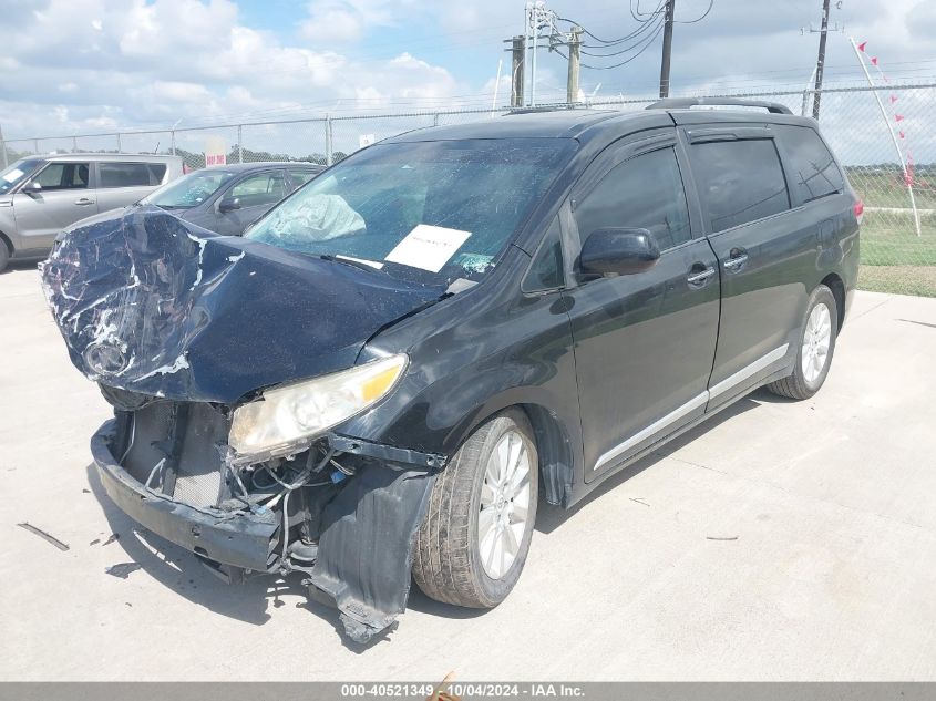 2012 TOYOTA SIENNA LIMITED V6 7 PASSENGER