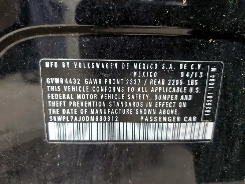 2013 VOLKSWAGEN JETTA TDI  