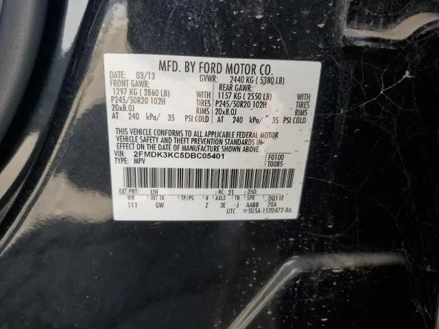 2013 FORD EDGE LIMITED  