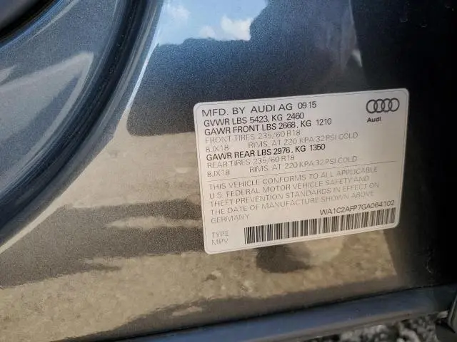 2016 AUDI Q5 PREMIUM  