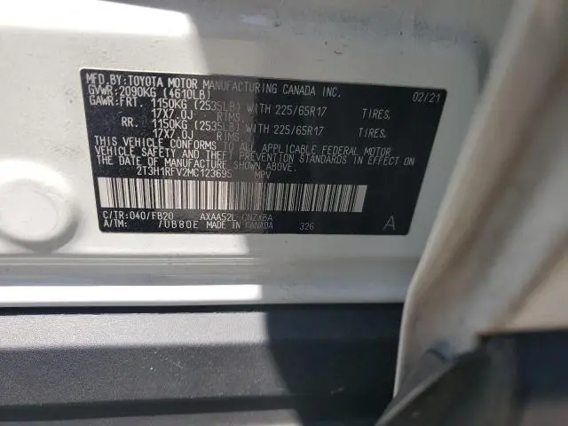 2021 TOYOTA RAV4 LE  