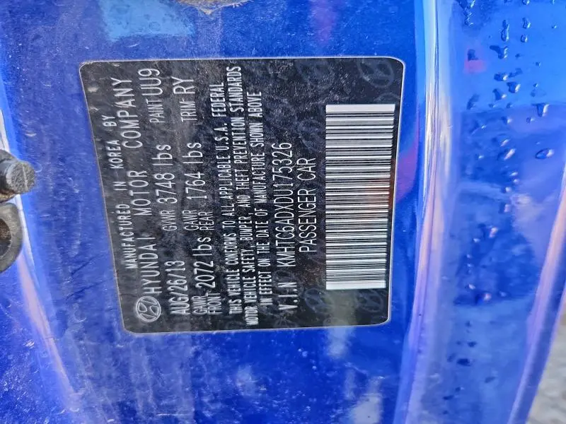 2013 HYUNDAI VELOSTER   