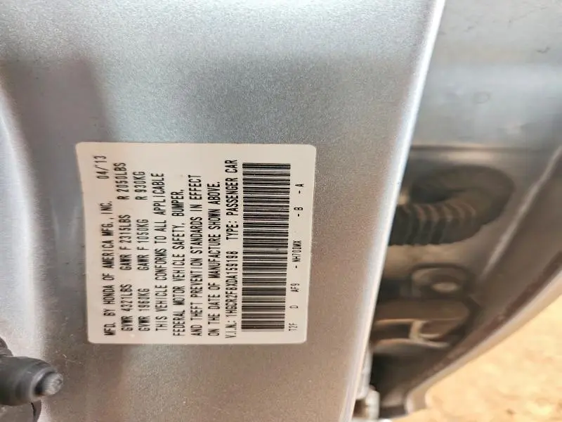 2013 HONDA ACCORD EXL  