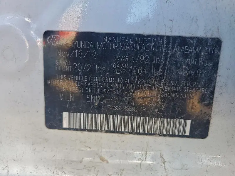 2013 HYUNDAI ELANTRA LIMITED  